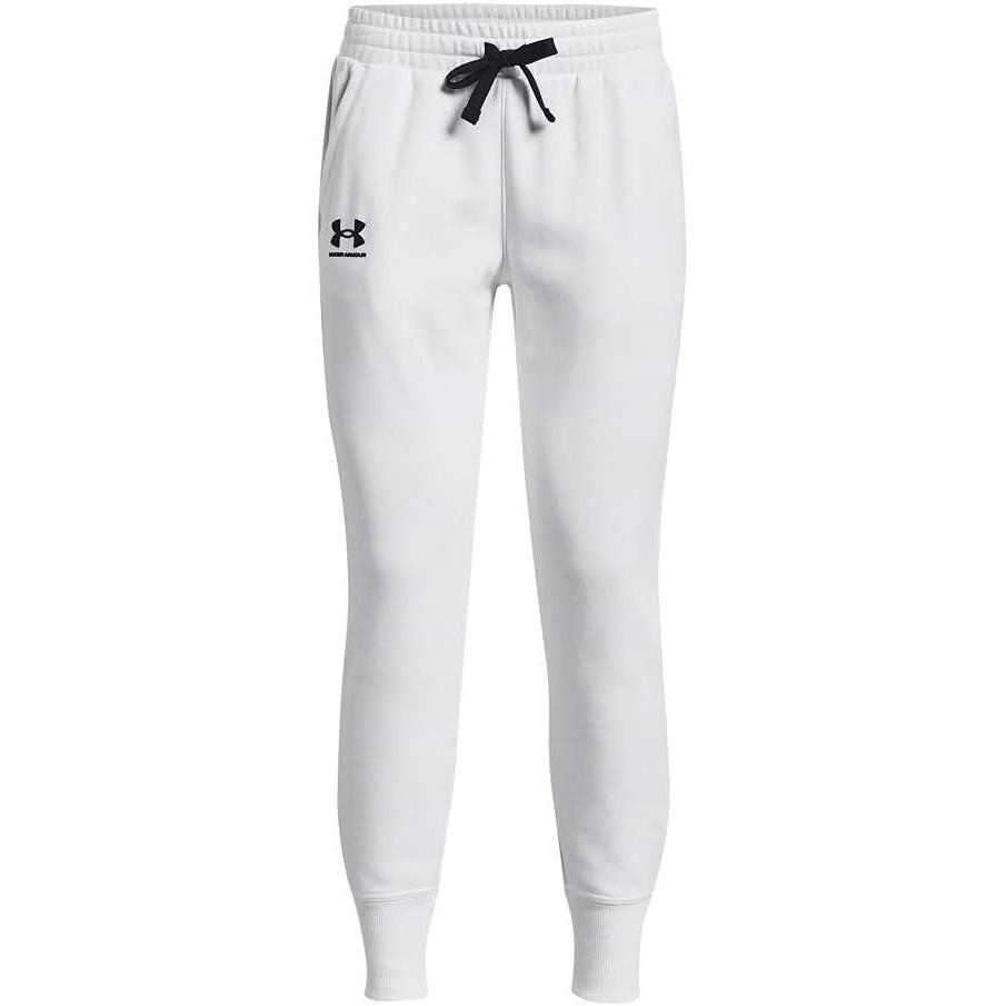 imageUnder Armour womens Rival Fleece JoggersWhite 100Black