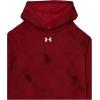 imageUnder Armour Boys Rival Fleece Printed Hoodie600 Dark Maroon   White