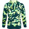 imageUnder Armour Boys Rival Fleece Printed HoodieBlackout Teal 461Onyx White