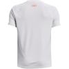 imageUnder Armour Boys Tech Hybrid Printed Fill ShortSleeve TShirt102 White   Frosted Orange
