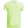 imageUnder Armour Boys Tech Hybrid Printed Fill ShortSleeve TShirt304 Morph Green   Tech Blue
