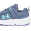 imageUnder Armour Girls Pre School Assert 10 Alternate Closure Sneaker044 Downpour GrayVirtual VioletComet Green