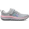 imageUnder Armour Girls Pre School Assert 10 Alternate Closure Sneaker100 Halo GrayPink SugarIridescent
