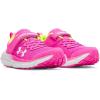 imageUnder Armour Girls Pre School Assert 10 Alternate Closure Sneaker652 Rebel PinkHigh Vis YellowWhite