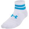 imageUnder Armour Kids Youth Essential Quarter Socks 6Pack103 White  White  Electric Blue