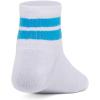 imageUnder Armour Kids Youth Essential Quarter Socks 6Pack103 White  White  Electric Blue