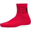 imageUnder Armour Kids Youth Essential Quarter Socks 6Pack600 Red  Red  Black