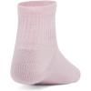 imageUnder Armour Kids Youth Essential Quarter Socks 6Pack647 Prime Pink  Sonic Yellow  Prime Pink