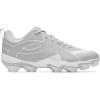 imageUnder Armour Mens Leadoff Icon Low Rm Baseball Cleats Sneaker075 Baseball GrayWhiteBaseball Gray