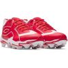 imageUnder Armour Mens Leadoff Icon Low Rm Baseball Cleats Sneaker600 RedWhiteRed