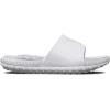 imageUnder Armour Mens Project Rock 3 Slide Sandals100 WhiteWhiteHalo Gray