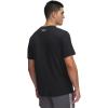 imageUnder Armour Mens Project Rock Metal Short Sleeve T Shirt001 Black   White Clay