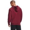 imageUnder Armour Mens Rival Fleece HoodieLeague Red Light Heather 626Onyx White