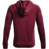 imageUnder Armour Mens Rival Fleece HoodieLeague Red Light Heather 626Onyx White