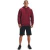 imageUnder Armour Mens Rival Fleece HoodieLeague Red Light Heather 626Onyx White