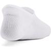 imageUnder Armour Womens Breathe Lite Ultra Low Socks 3Pack100 White  White  Mod Gray