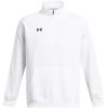 imageUnder Armour mens Rival Fleece Quarter Zip100 White   Black
