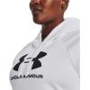 imageUnder Armour womens Rival Fleece Big Logo Hoodie100 White   Black