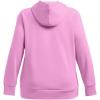 imageUnder Armour womens Rival Fleece Big Logo Hoodie638 Stellar Pink   White