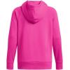 imageUnder Armour womens Rival Fleece Big Logo Hoodie652 Rebel Pink   White