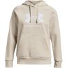 imageUnder Armour womens Rival Fleece Big Logo Hoodie784 Oatmeal Light Heather   White