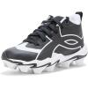imageUnder Armour BabyBoys Leadoff Icon Mid Rm Jr Baseball Cleats Sneaker001 BlackWhiteBlack