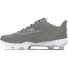 imageUnder Armour Boys Leadoff Low Rm Jr 30 Baseball Shoes102 Baseball GrayBaseball GrayWhite