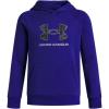 imageUnder Armour Boys Rival Fleece Big Logo Print Fill Hoodie400 Royal   Black