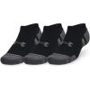 imageUnder Armour Unisex Adult Performance Cotton No Show Socks 3 Pairs001 Black  Black  Pitch Gray