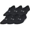 imageUnder Armour Womens Breathe Lite Liner Socks 6Pack001 Black  Black  Castlerock