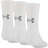 imageUnder Armour Youth Training Cotton Crew Socks MultipairsWhite 3pairs