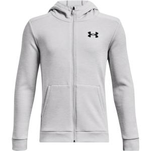 imageUnder Armour Boys Armourfleece Full Zip Hoodie014 Halo Gray   Black