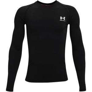 imageUnder Armour Boys HeatGear Armour LongSleeve TShirtBlack 001Pitch Gray