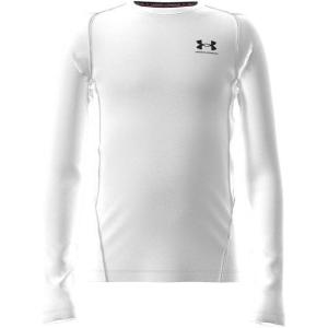 imageUnder Armour Boys HeatGear Armour LongSleeve TShirtWhiteblack