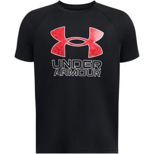 imageUnder Armour Boys Tech Hybrid Printed Fill ShortSleeve TShirt004 Black  Racer Red  White