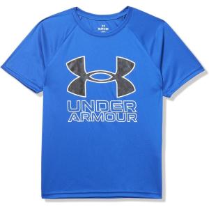 imageUnder Armour Boys Tech Hybrid Printed Fill ShortSleeve TShirt401 Royal   White