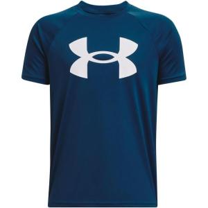 imageUnder Armour Boys Tech Hybrid Printed Fill ShortSleeve TShirt426 Varsity Blue   White