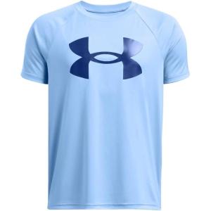 imageUnder Armour Boys Tech Hybrid Printed Fill ShortSleeve TShirt465 Horizon Blue   Tech Blue