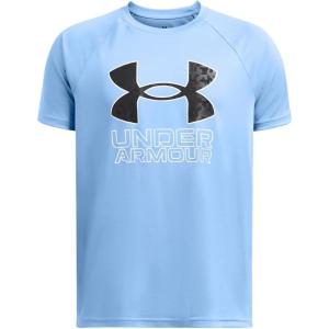 imageUnder Armour Boys Tech Hybrid Printed Fill ShortSleeve TShirt465 Horizon Blue  Anthracite  White