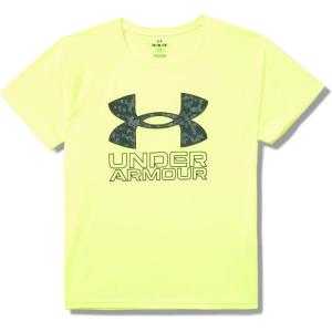 imageUnder Armour Boys Tech Hybrid Printed Fill ShortSleeve TShirt732 High Vis Yellow   Black