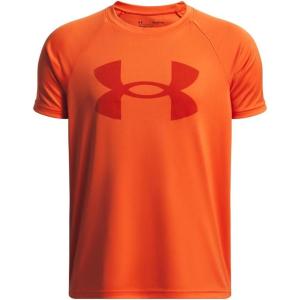 imageUnder Armour Boys Tech Hybrid Printed Fill ShortSleeve TShirt844 Orange Base   Surplus Orange