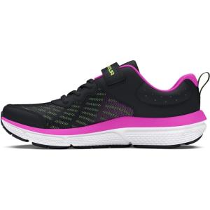 imageUnder Armour Girls Pre School Assert 10 Alternate Closure Sneaker002 BlackVivid MagentaMorph Green