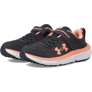 imageUnder Armour Girls Pre School Assert 10 Alternate Closure Sneaker103 AnthraciteWhiteFlare Orange