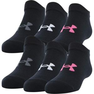 imageUnder Armour Kids Essential 20 Lightweight No Show Socks 6PackBlack