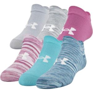 imageUnder Armour Kids Essential 20 Lightweight No Show Socks 6PackBreathtaking BlueAssorted