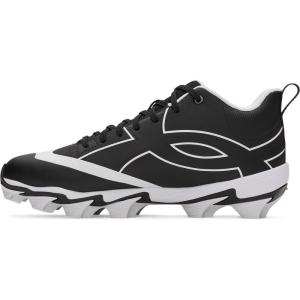 imageUnder Armour Mens Leadoff Icon Mid Baseball Cleats Sneaker001 BlackBlackAnthracite