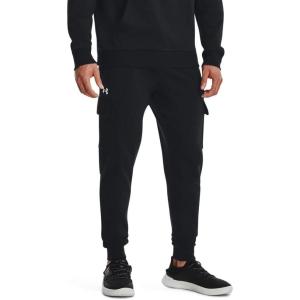 imageUnder Armour Mens Rival Fleece Cargo Jogger001 Black   White