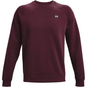 imageUnder Armour Mens Rival Fleece CrewDark Maroon 600Onyx White