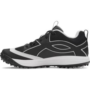 imageUnder Armour Mens Yard Icon Turf Baseball Cleats Sneaker001 BlackWhiteBlack