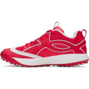 imageUnder Armour Mens Yard Icon Turf Baseball Cleats Sneaker600 RedWhiteRed